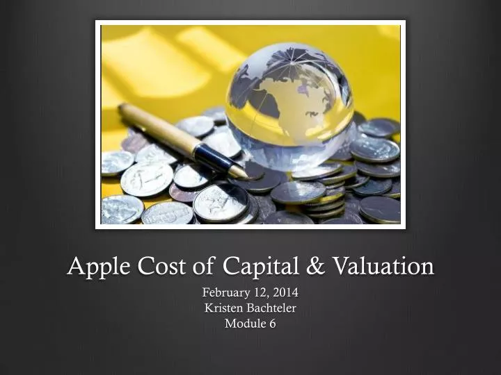 apple cost of capital valuation