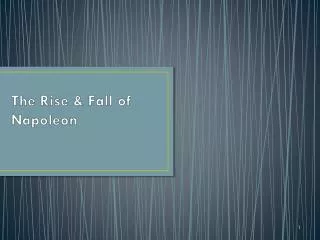 The Rise &amp; Fall of Napoleon