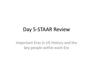 Day 5-STAAR Review