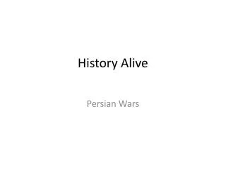 history alive