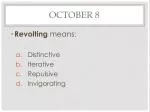 Exploring the Dual Nature of Revolt: Distinctive, Iterative, Repulsive, and Invigorating - slide 1