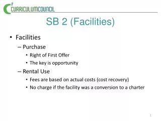 S B 2 (Facilities)