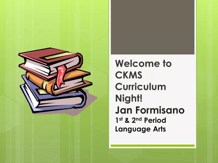 welcome to ckms curriculum night