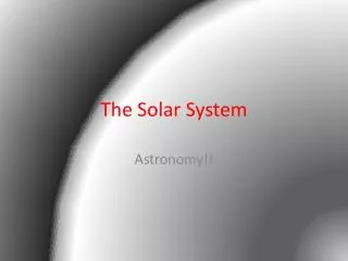 the solar system