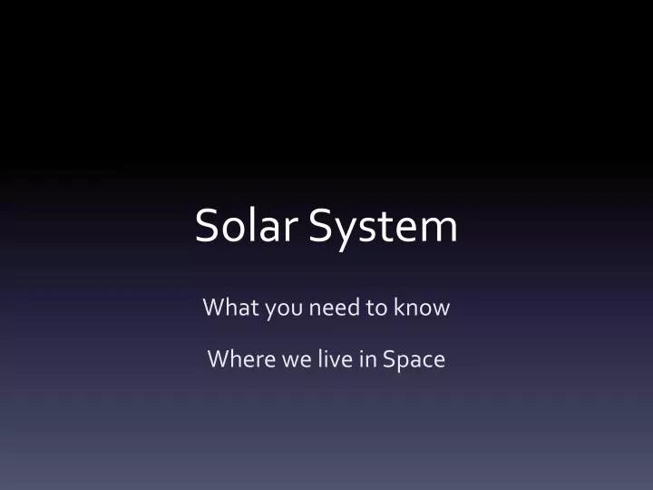 solar system