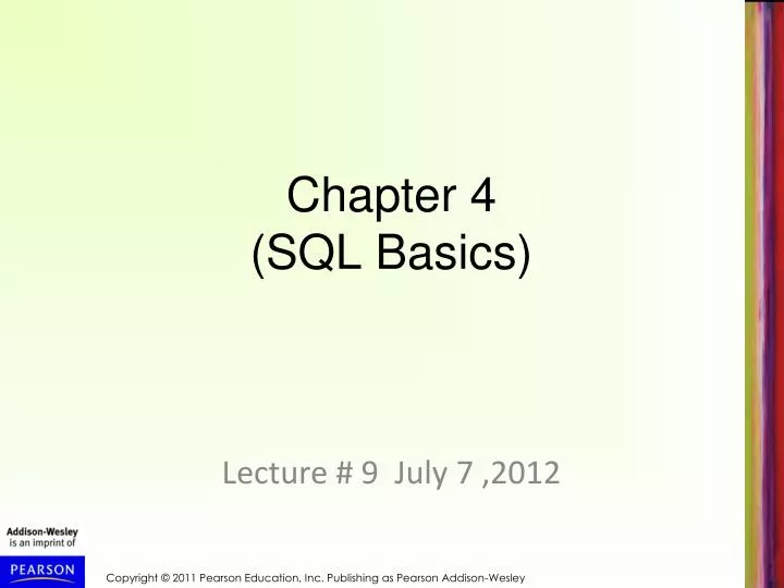 chapter 4 sql basics