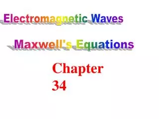 Maxwell's Equations