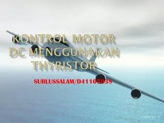 kontrol motor dc menggunakan thyristor