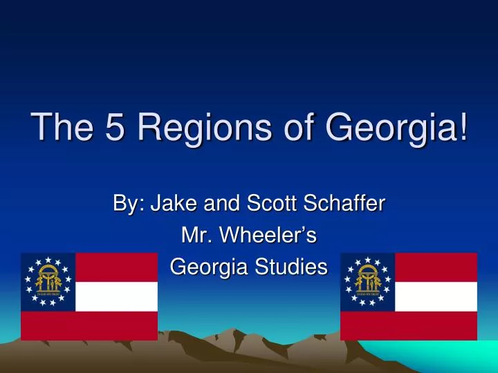 the 5 regions of georgia