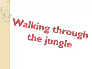 Walking through the jungle