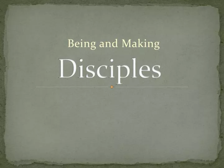 disciples