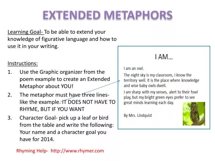 Ppt Extended Metaphors Powerpoint Presentation Free Download Id2633463