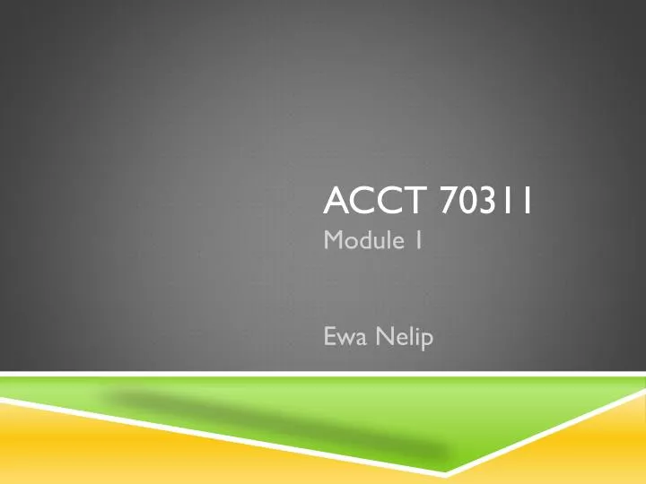 acct 70311