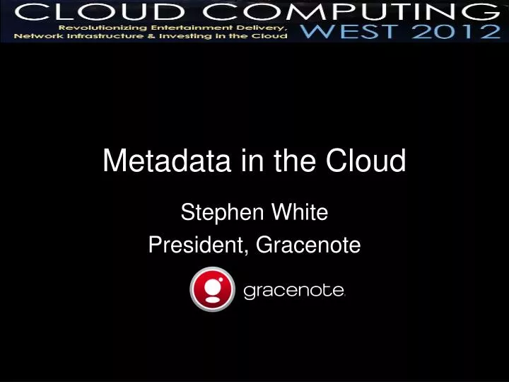 metadata in the cloud