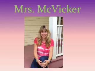 Mrs. McVicker