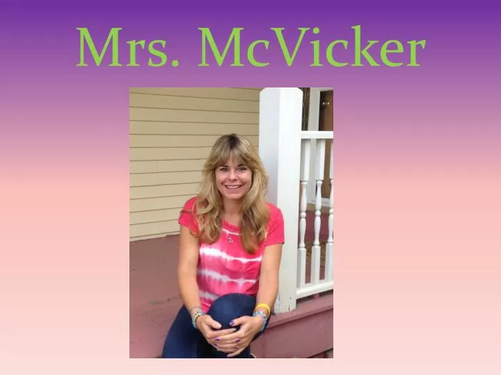 mrs mcvicker