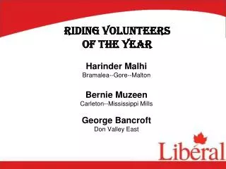 Riding Volunteers of the Year