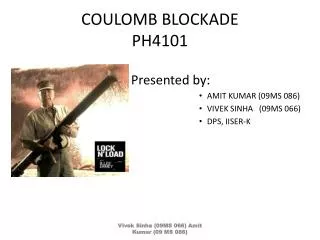 COULOMB BLOCKADE PH4101