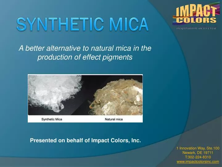 a better alternative to natural mica in the production of effect pigments