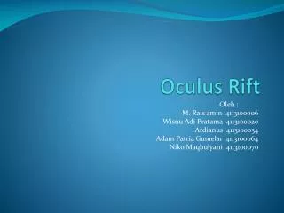 oculus rift