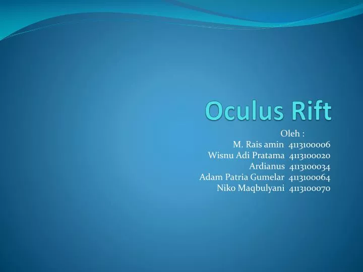 oculus rift