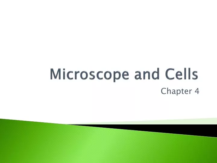 microscope and cells