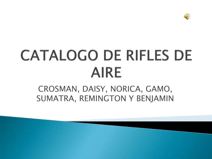 catalogo de rifles de aire