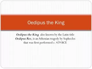 Oedipus the King