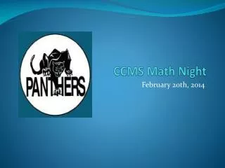 CCMS Math Night