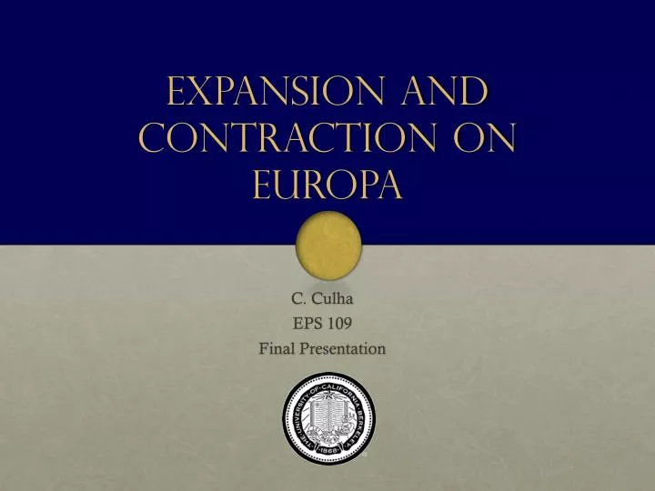 expansion and contraction on europa