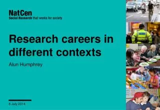 Research careers in different contexts