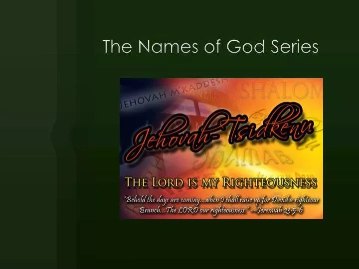 the names of god series