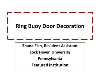 Ring Buoy Door Decoration