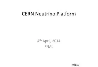 CERN Neutrino Platform