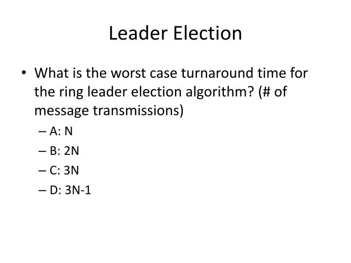 leader election