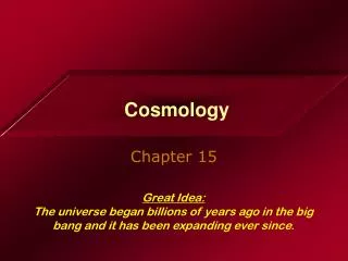 Cosmology