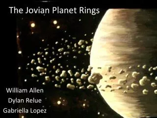 The Jovian Planet Rings