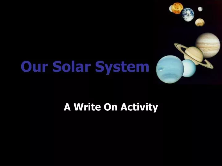 our solar system