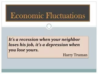 Economic Fluctuations