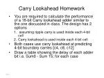 Carry Lookahead Homework - slide 1