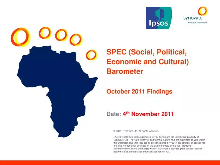 spec social political economic and cultural barometer october 2011 findings