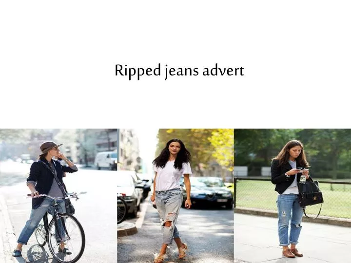 ripped jeans advert