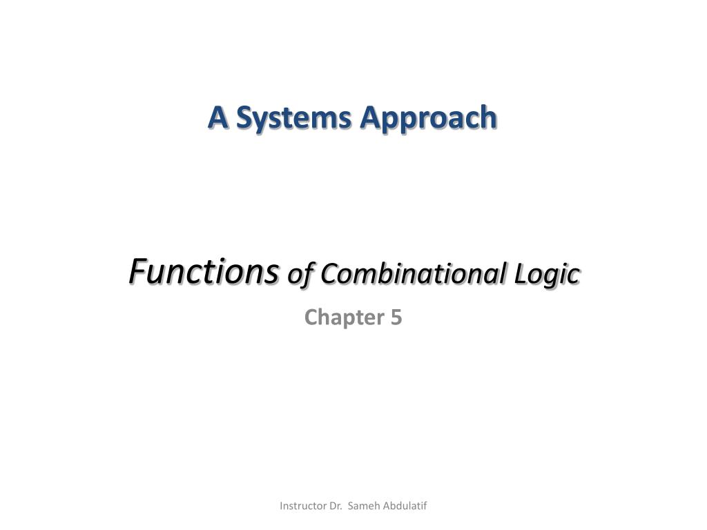 PPT - Functions of Combinational Logic PowerPoint Presentation, free ...