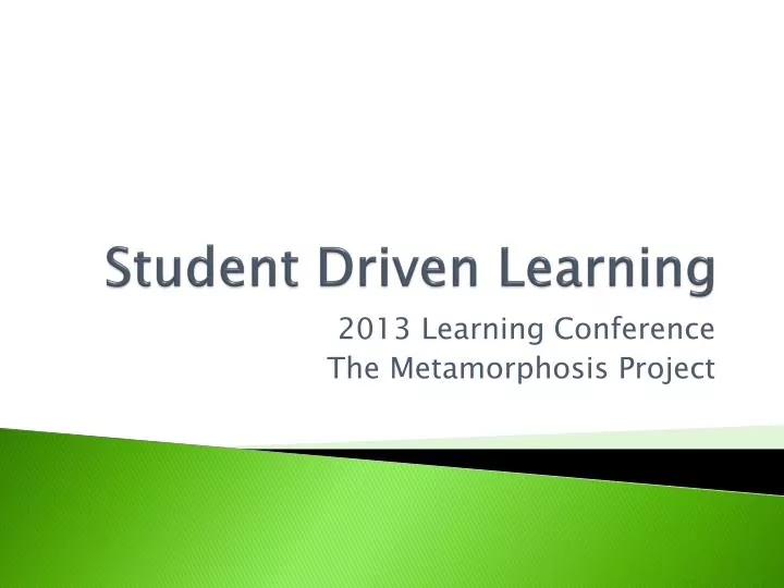 student driven learning
