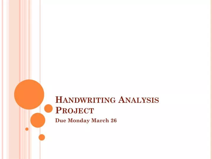 handwriting analysis project