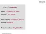 Project ID#: Project ID