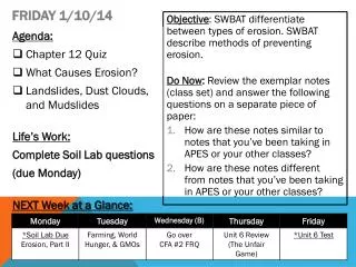 Friday 1/10/14