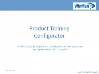 Product Training Configurator
