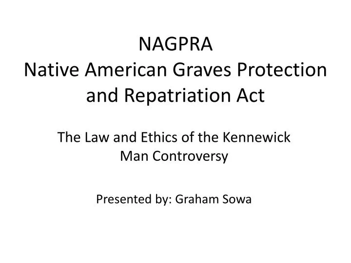 nagpra native american graves protection and repatriation act
