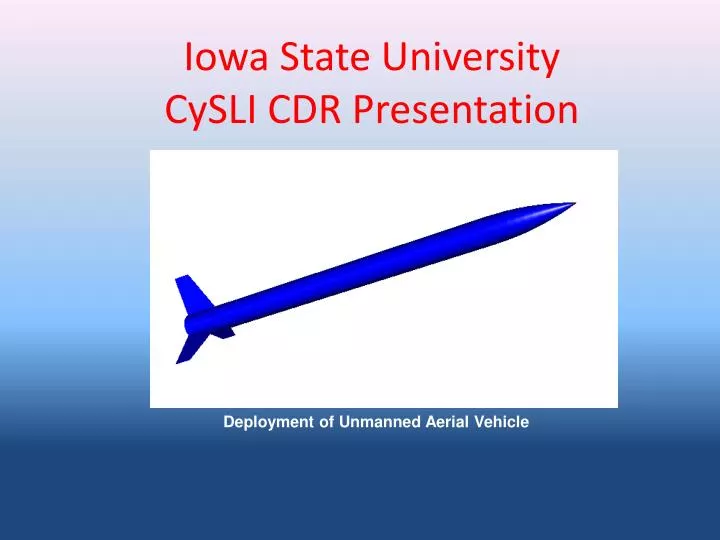 iowa state university cysli cdr presentation